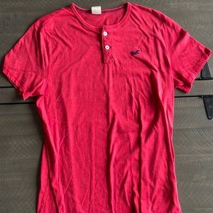 Large Hollister red Tee shirt